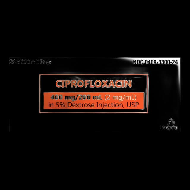 Ciprofloxacin Lactate / Dextrose 5%, Preservative Free 2 mg / mL Injection Flexible Bag 200 mL