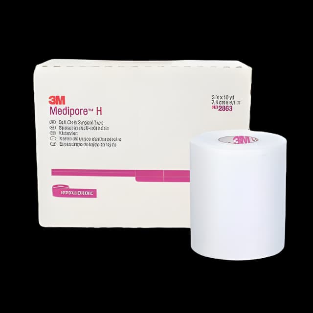 Perforated Medical Tape 3M™ Medipore™ H White 3 Inch X 10 Yard Soft Cloth NonSterile