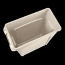 Trash Can Rubbermaid® Slim Jim® 23 gal. Rectangular Beige LLDPE Open Top - H-2894BE