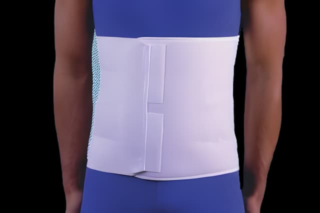 Abdominal Binder Flex-Support® Deluxe Small Hook and Loop Closure 30 to 45 Inch Waist Circumference 11 Inch Height Adult