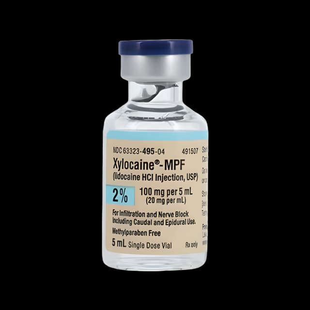 Lidocaine HCl 2%, 20 mg / mL Injection Single-Dose Vial