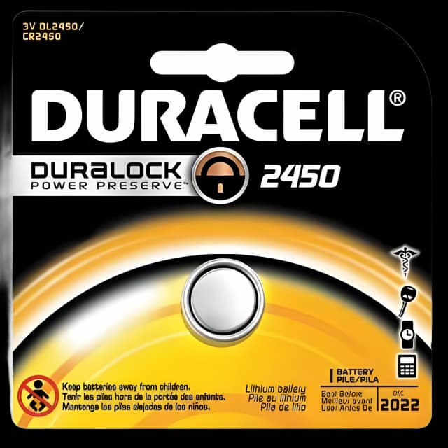 Duracell CR2450 3V Lithium Battery - Medical & Electronics