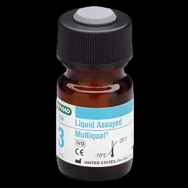 Liquid Assayed Chemistry Control Multiqual® Multiple Analytes Level 3 12 X 3 mL