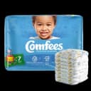 Unisex Baby Diaper Comfees® Size 7 Disposable Moderate Absorbency
