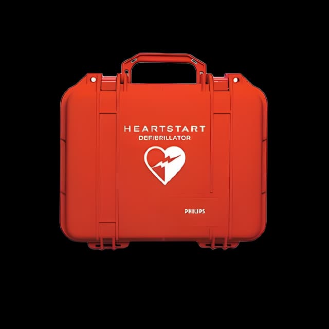 AED Carrying Case Plastic, Waterproof Shell For Philips Medical Instruments E, S, EM, (ForeRunner AED) 940010XX, 940020XX, 94030XX (HeartStart FR AED) M3860A, M3861A, M3840A, M3841A, M3854A (FR2 Series AED) M5066A (HeartStart HS1 AED)