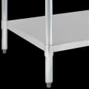Worktable with Bottom Shelf Uline 48 X 30 Inch 600 lbs. Weight Capacity Without Drawers