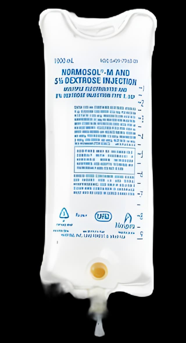 Normosol™-M Electrolyte Solution Dextrose / Sodium Chloride / Potassium Acetate / Magnesium Acetate, Anhydrous 5% IV Solution Flexible Bag 1,000 mL