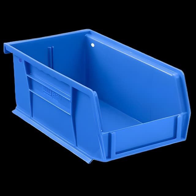 Stackable Storage Bin Uline® Blue Plastic 3 X 4 X 7-1/2 Inch