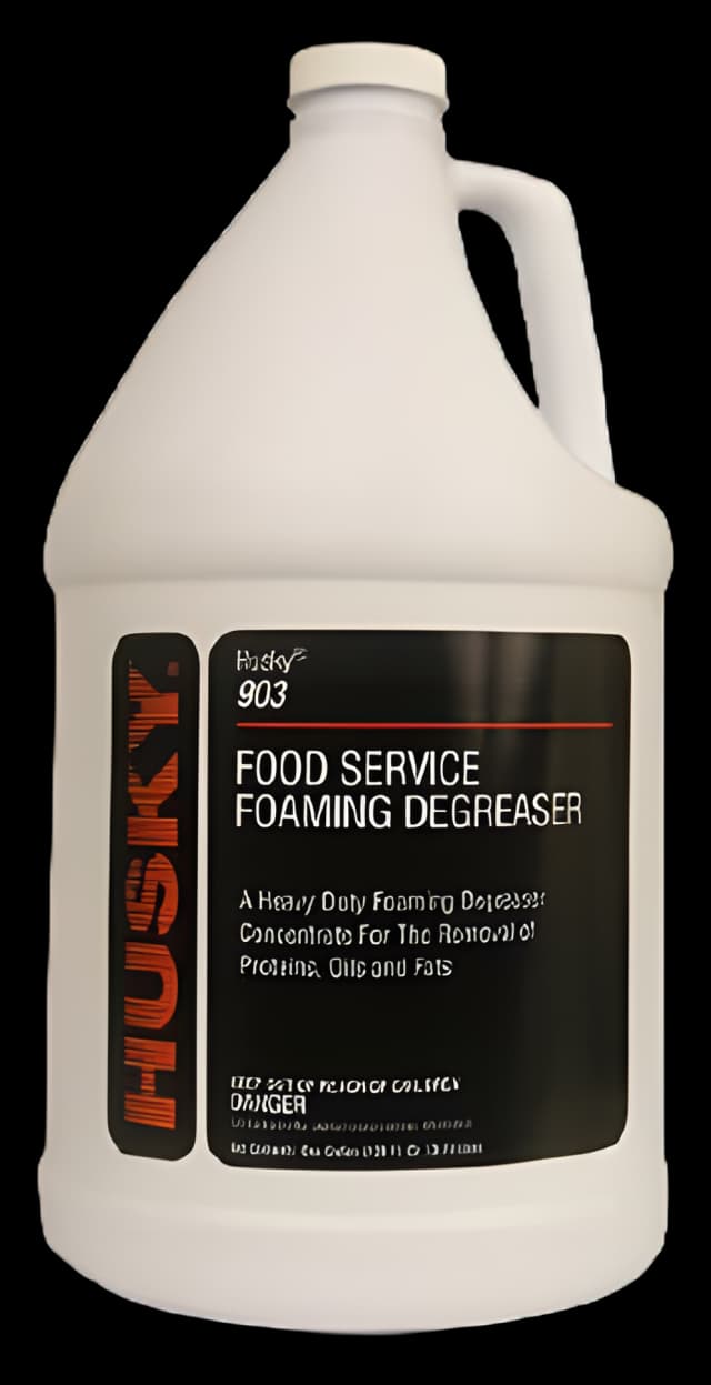 Husky® 903 Food Service Surface Cleaner / Degreaser Manual Pour Foaming 1 gal. Jug Mild Solvent Scent NonSterile