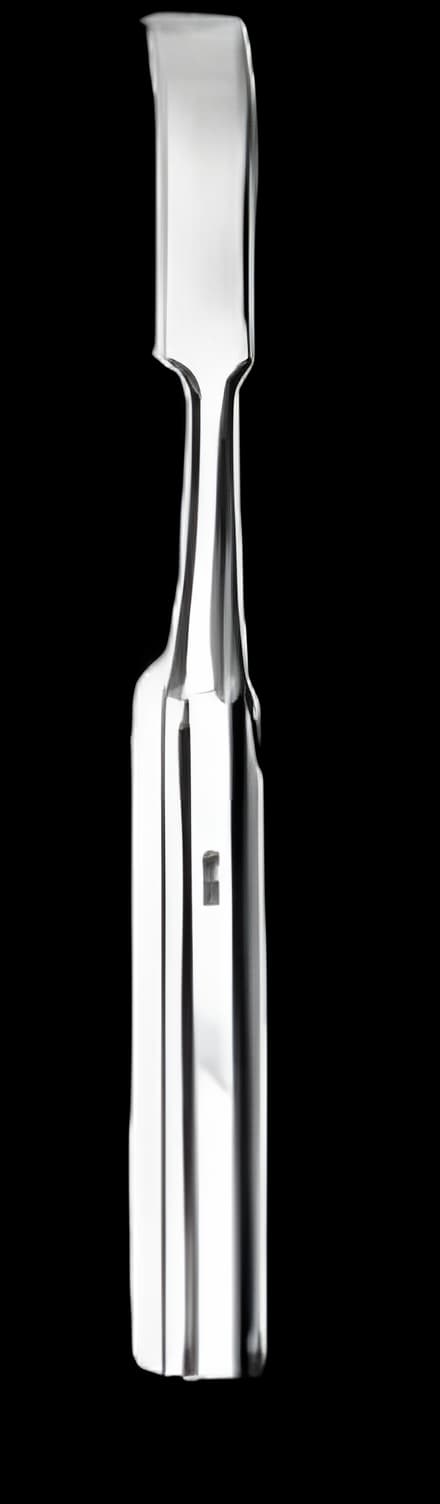 Osteotome Miltex® Hibbs 9.5 mm Curved Blade OR Grade Stainless Steel NonSterile 9 Inch Length