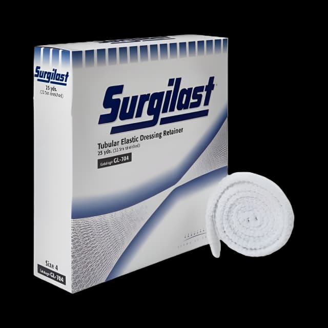 Elastic Net Retainer Dressing Surgilast® Tubular Elastic 25 Yard Size 4 White Large Hand / Arm / Leg / Foot NonSterile
