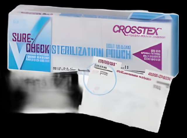 Sterilization Pouch Sure-Check® Ethylene Oxide (EO) Gas / Steam 12 X 15 Inch Transparent Self Seal Film
