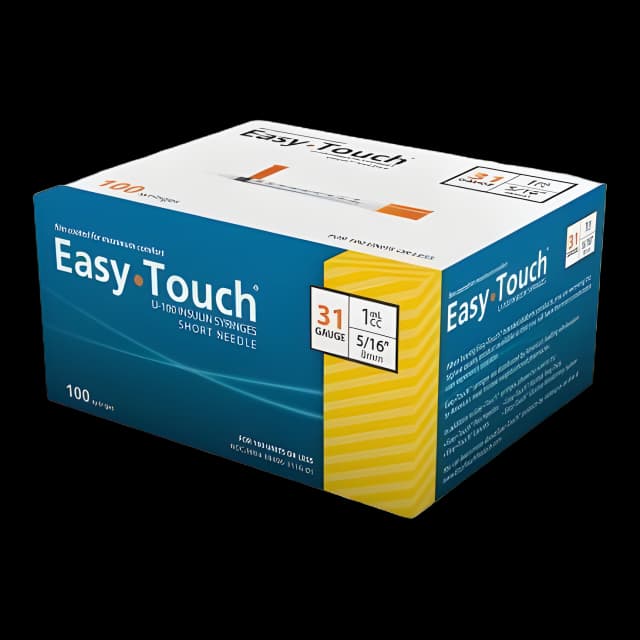 EasyTouch 1 mL 31G Insulin Syringe - Smooth & Comfortable