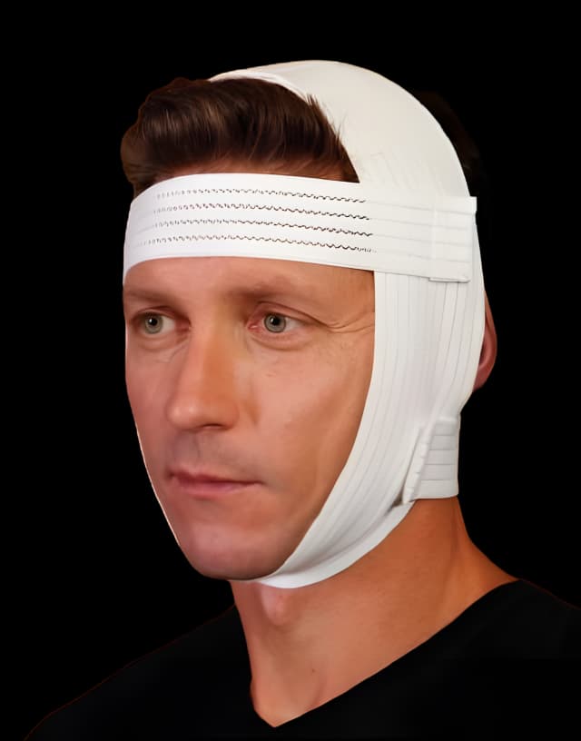 Facial Support Wrap One Size Fits Most Elastic White - T-875-2