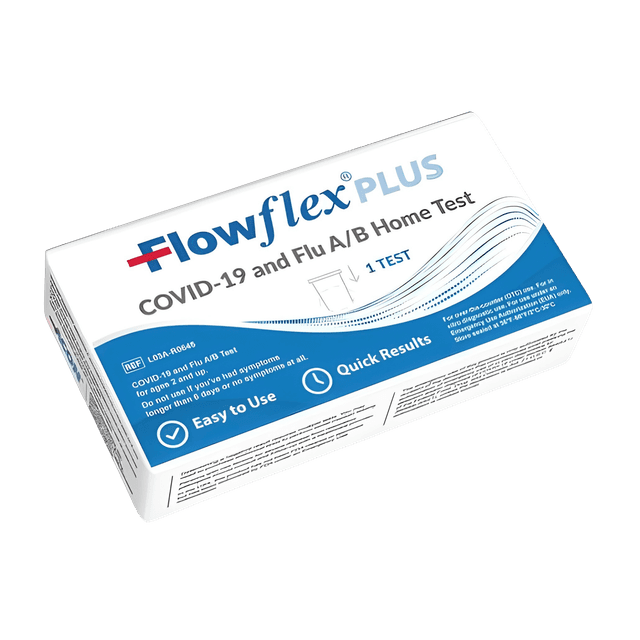 FlowFlex Plus COVID-19 and Flu A/B Home Test Kit