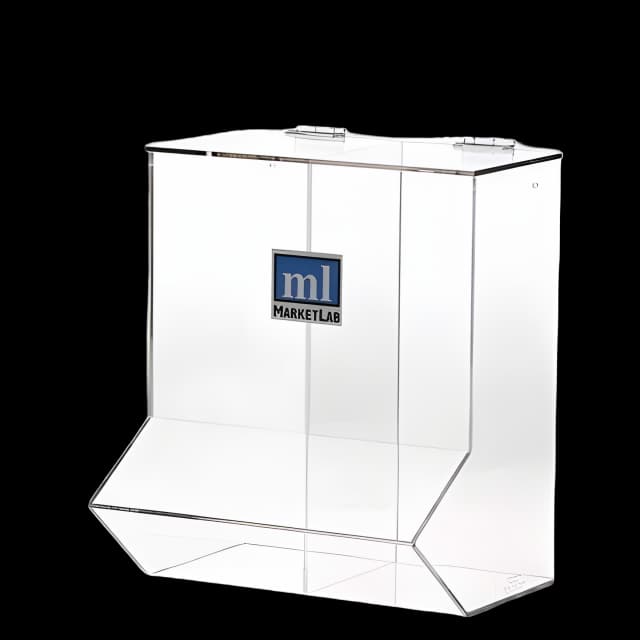 PPE Dispenser MarketLab Wall Mount Clear 10.25 X 12.4 X 14.75 Inch Acrylic