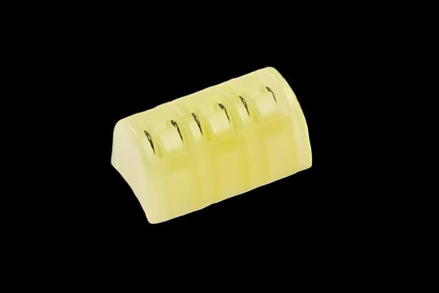 Adhesive Cartridge Style Ligating Clip SLS™ Classic Titanium Small Yellow Cartridge 6 Clips