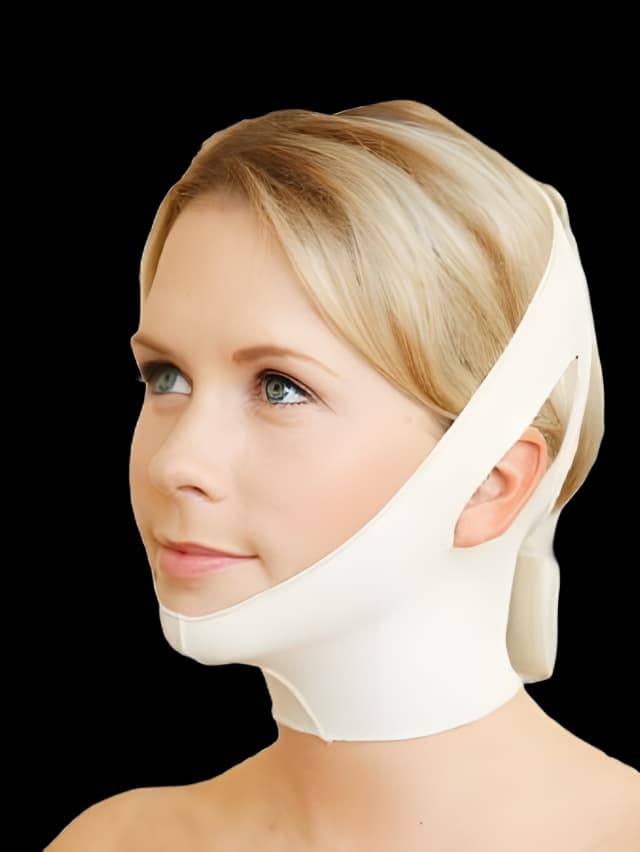 Facial Support Wrap Large SuperSilky Fabric Beige