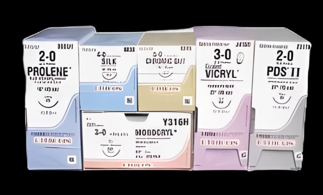 Coated Vicryl 2-0 Absorbable Suture with Needle