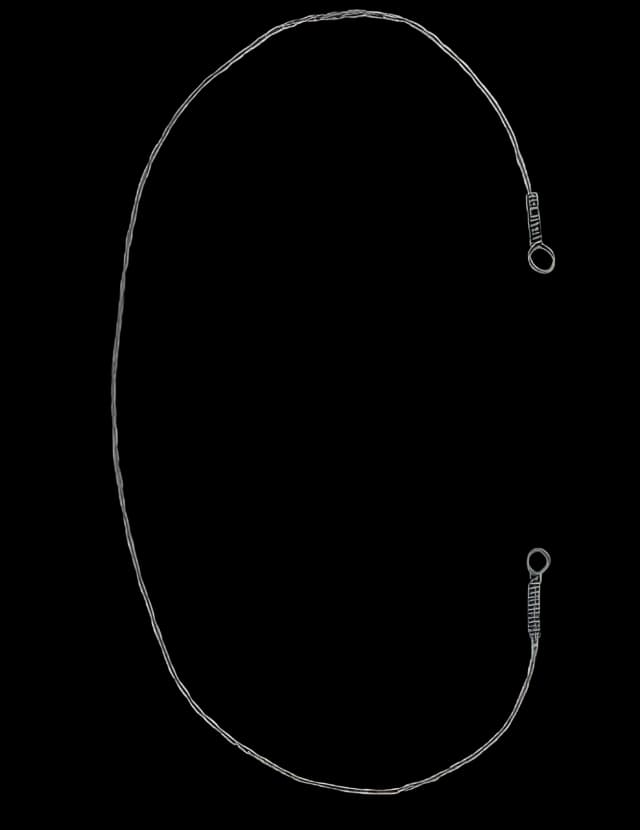 Wire Saw V. Mueller 12 Inch, Stainless Steel, Standard, Loops on Both Ends