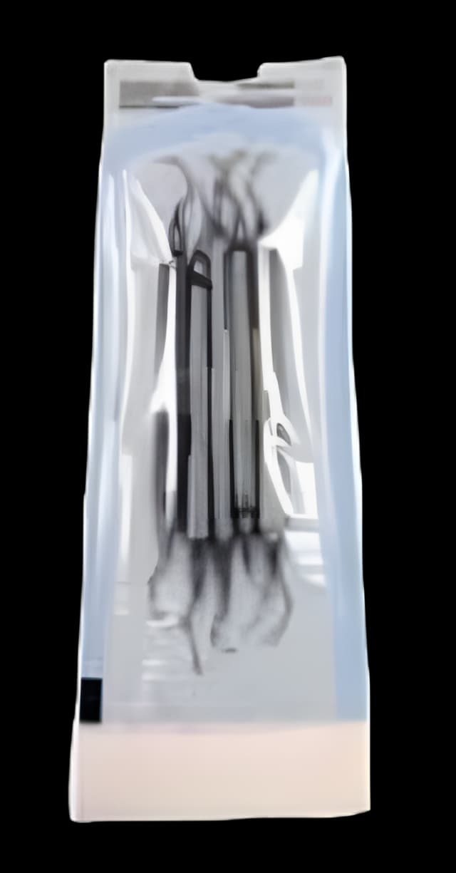 Sterilization Pouch ProView® plus Gas / Steam / Chemical Vapor 2-1/4 X 4 Inch Transparent / Blue Self Seal Paper / Film