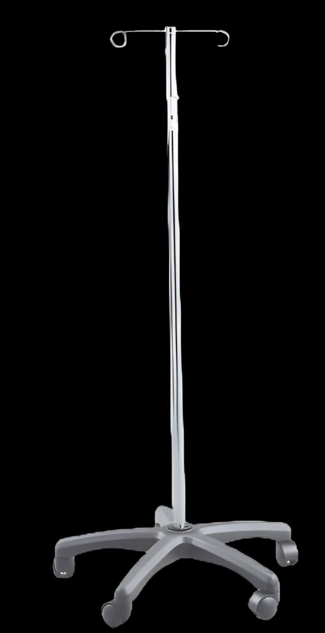 IV Stand 2-Hook 5 Swivel Ball Bearing Casters