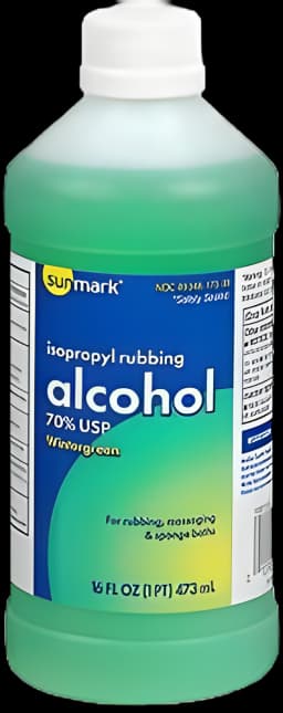 Antiseptic Topical Liquid, 70% Isopropyl Alcohol - 16 oz. Bottle