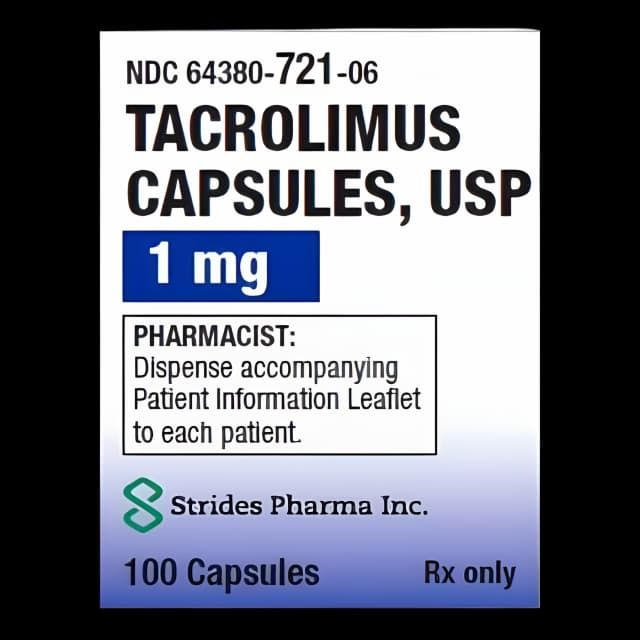 Buy Tacrolimus 1mg Capsules - Strides Pharma | 100 Pack