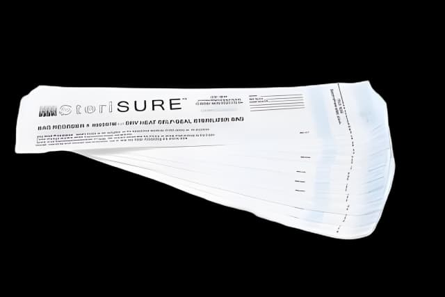 Sterilization Pouch SteriSURE Dry Heat 1-1/2 X 2-1/2 X 10-1/2 Inch White Self Seal Paper