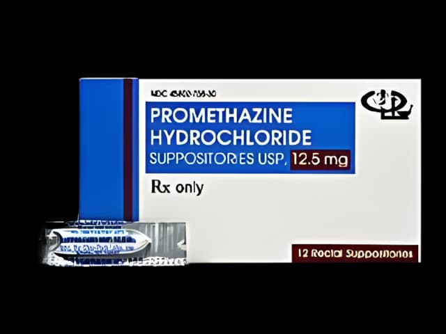 Promethazine HCl 12.5 mg Suppository Carton 12 Suppositories