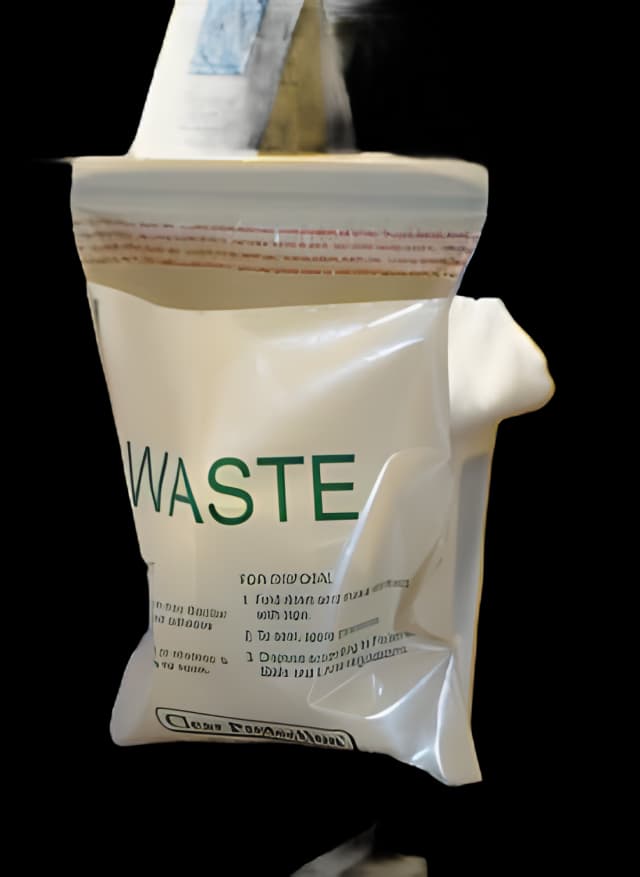 Bedside Bag 9 X 10 Inch White Polyethylene