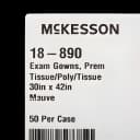Patient Exam Gown McKesson One Size Fits Most Mauve Disposable