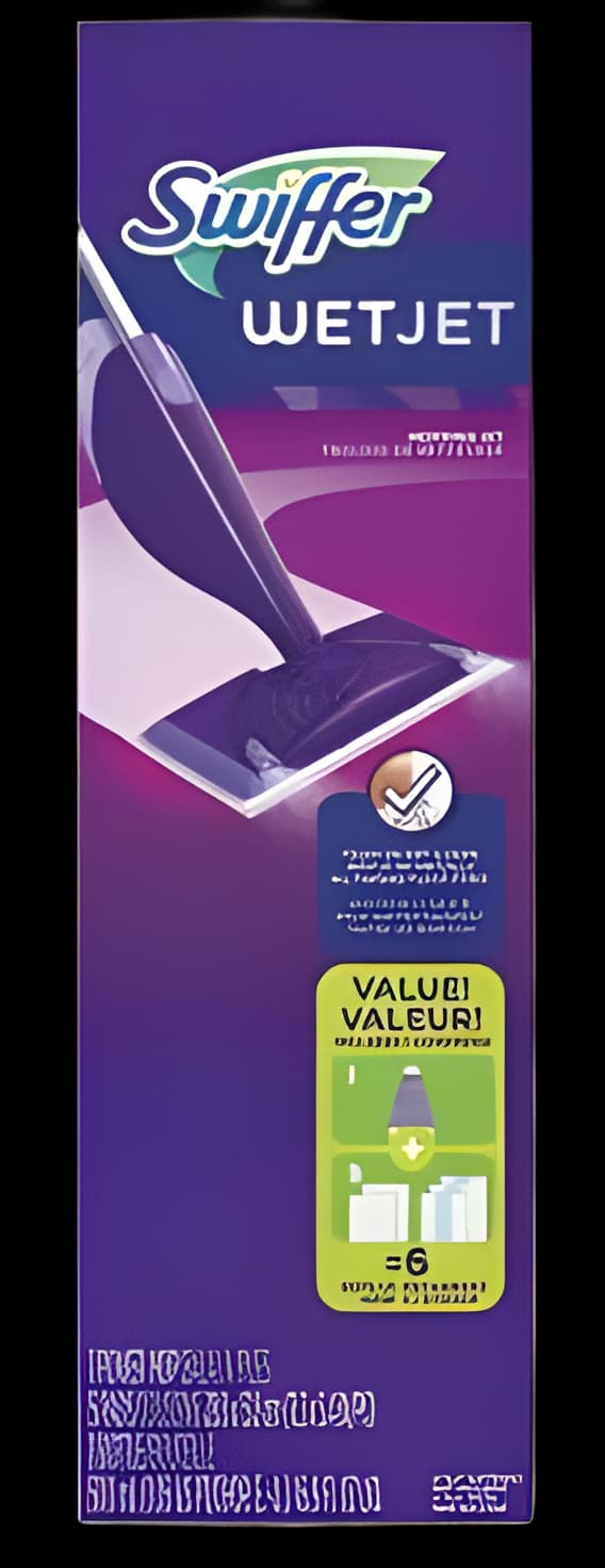 Wet Mop with Solution Reservoir Swiffer® WetJet® Purple / Silver Aluminum / Plastic NonSterile