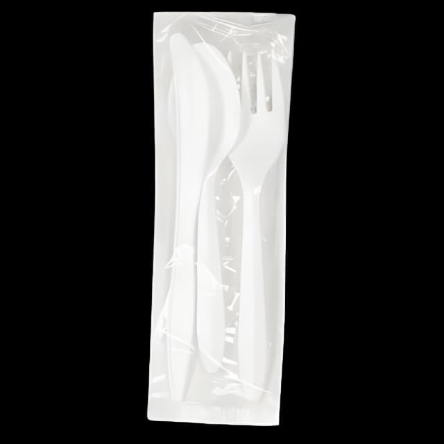 Utensil Set Boardwalk® Medium Weight White Plastic