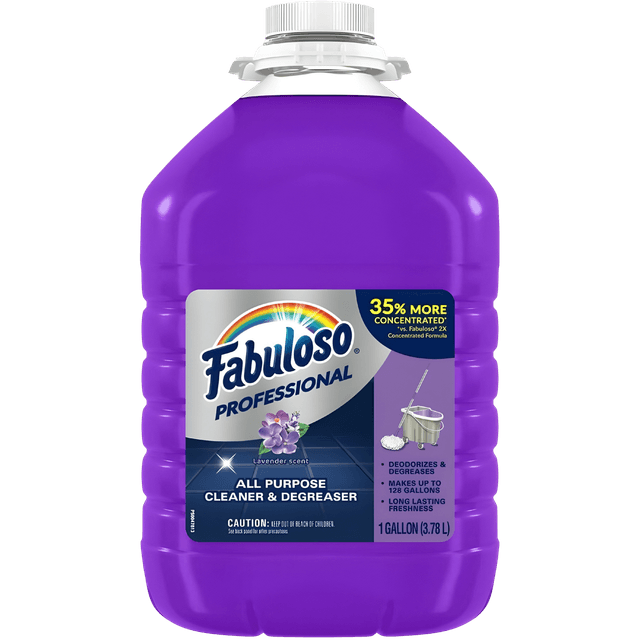 Fabuloso All-Purpose Cleaner, Lavender Scent, 1 gal Bottle, 4/CS