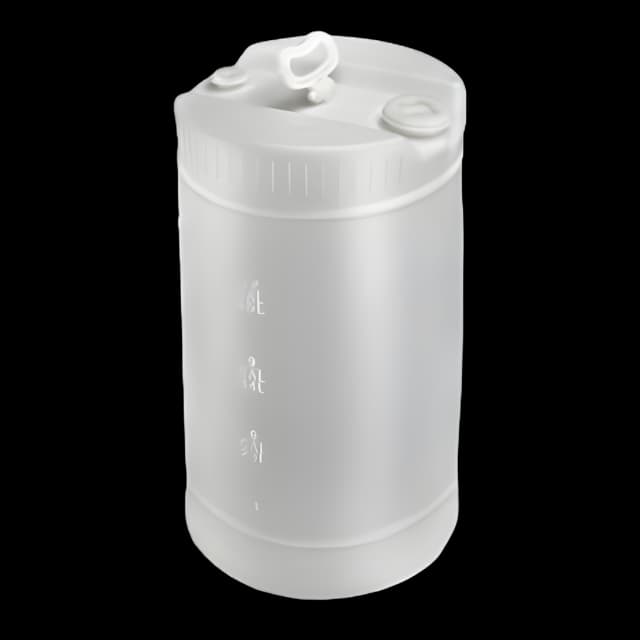 Storage Drum 14 Inch Diameter X 26-1/4 Inch Height Natural Polyethylene 15 gal. Capacity