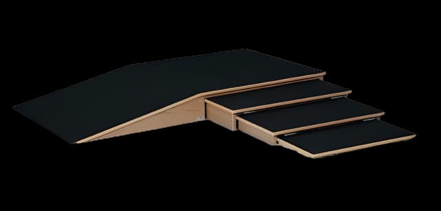 Ramp and Curb Training Set 88 L X 44 W X 8 H Inch