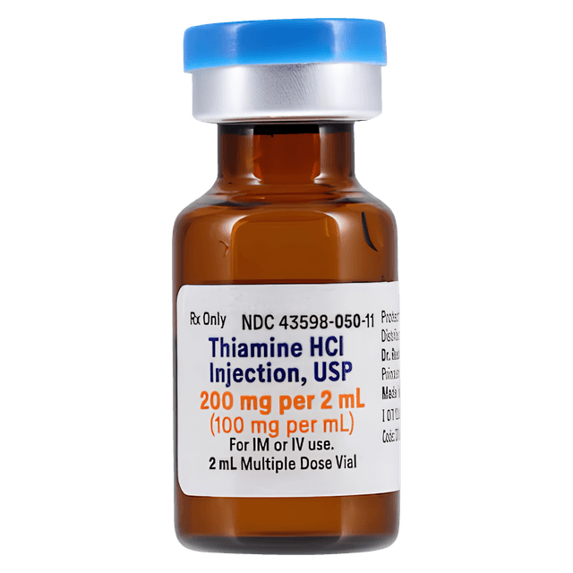 Thiamine HCl Injection 100mg/mL, MDV 2mL VL, 25/pk