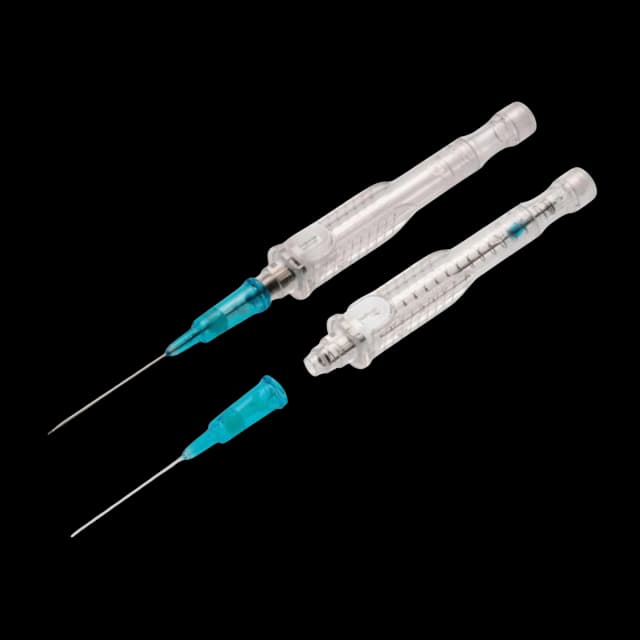 Peripheral IV Catheter SuperCath® 5 22 Gauge 1 Inch Sliding Safety Needle - SP120-22-25-WT