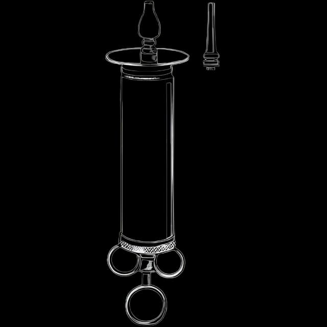 Ear Syringe with Shield Merit™ Thumb Control Ring Style 4 oz. with Tips and Shield Office Grade