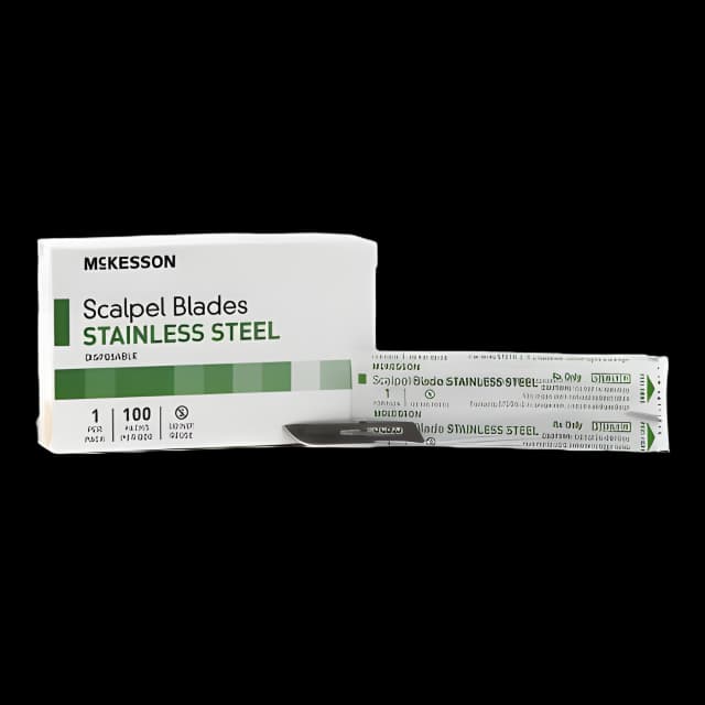 Surgical Blade McKesson Brand Stainless Steel No. 10 Sterile Disposable Individually Wrapped - 1640
