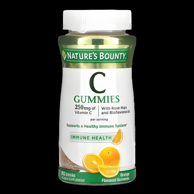 Vitamin C Supplement Nature's Bounty® 250 mg Strength Gummy 80 per Bottle