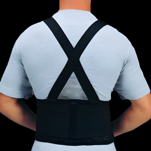 Occupational Back Support DeRoyal® Small Hook and Loop Closure 32 to 36 Inch Waist Circumference 9-1/2 Inch Back Height Adult