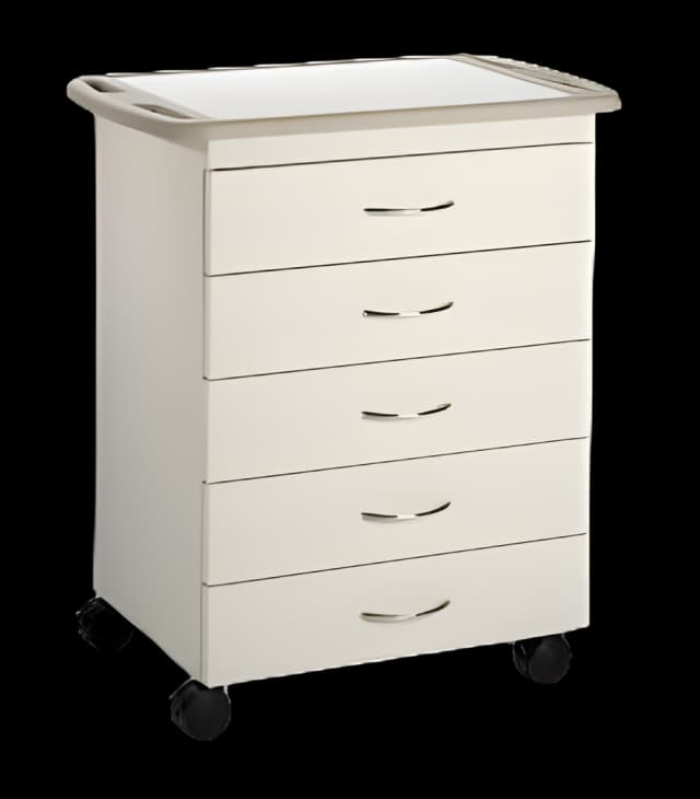 Midmark Synthesis Mobile Treatment Cabinet - 5 Drawers