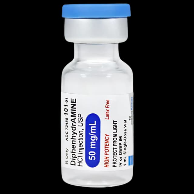 DIPHENHYDRAMINE HCL 50 MG SDV 5X1 ML