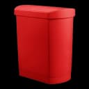Trash Can Rubbermaid® Slim Jim® 8 gal. Rectangle Red Plastic Step On