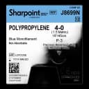 Nonabsorbable Suture with Needle Surgical Specialties™ Polypropylene 3/8 Circle Precision Reverse Cutting Needle Size 4 - 0 Monofilament - J8699N