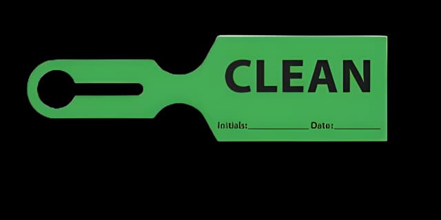 Container Snap on Tag pdc Clean Int_date_ Green 2-1/2 X 8-1/2 Inch Plastic 1000 per Case