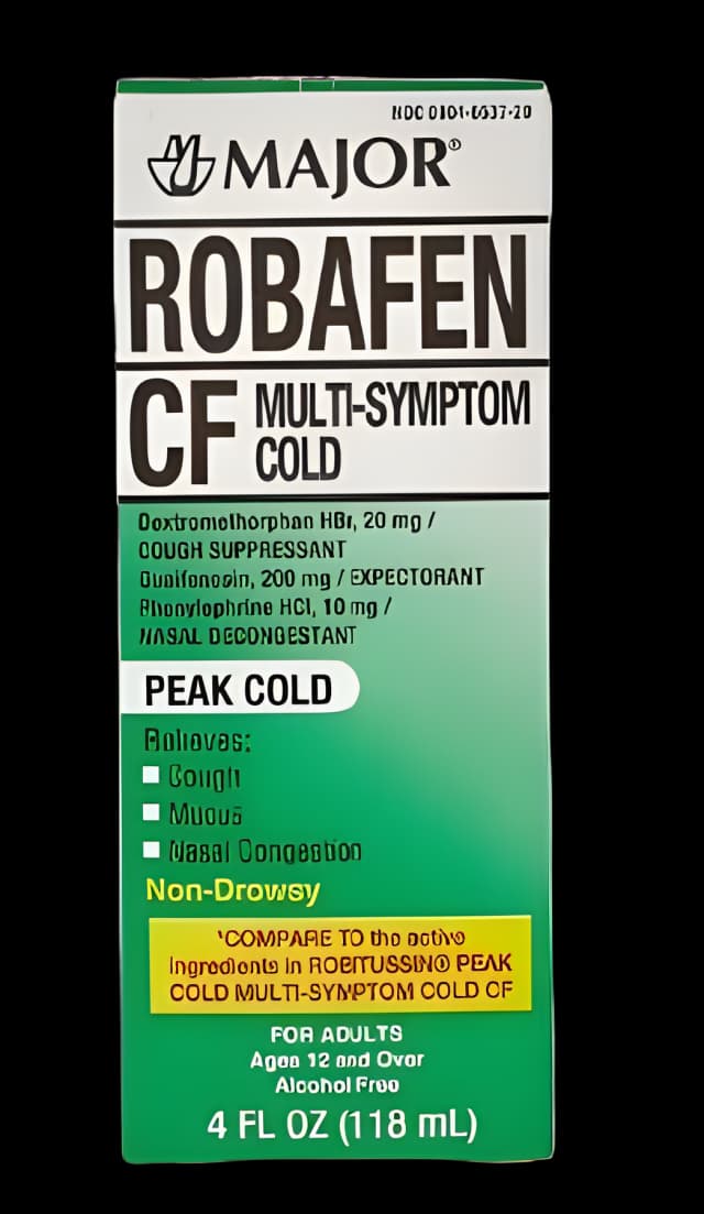 Robafen CF Liquid for Cold & Cough Relief - 4 oz