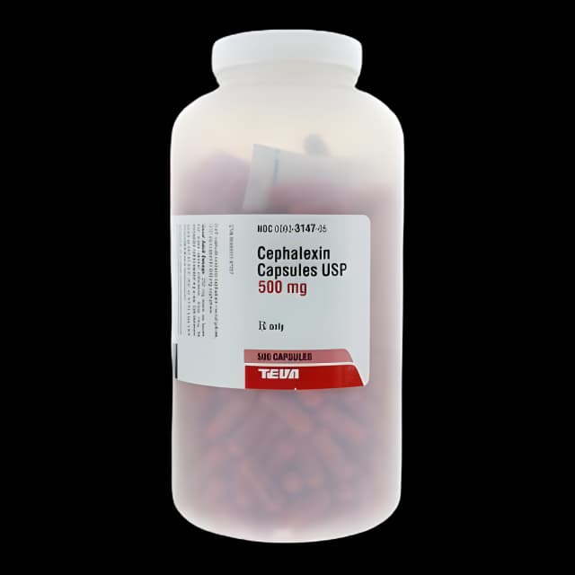 Cephalexin 500 mg Capsule Bottle 500 Capsules